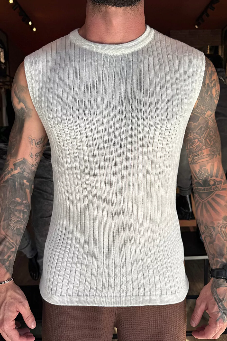 Regata Machão Tricot OFF White